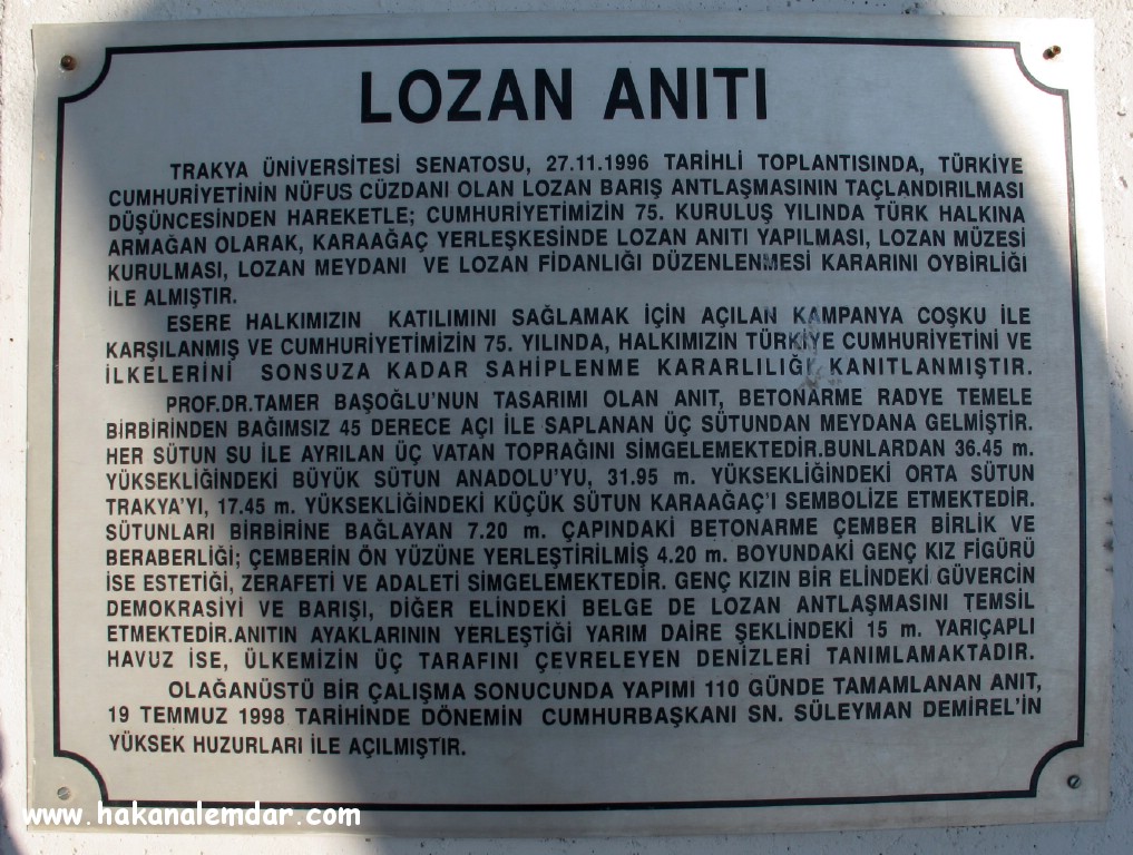 Edirne Lozan Anıtı 01