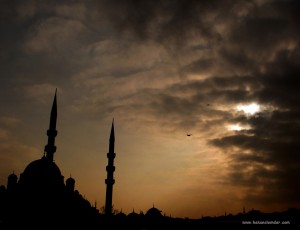 Günbatımında Eminönü Yeni Camii - İstanbul 2014